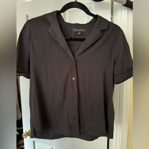 XS Black Banana Republic button down T shirt